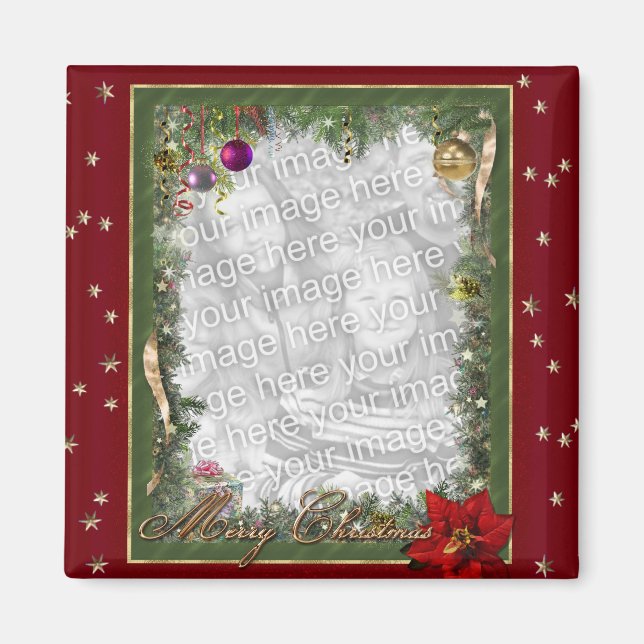 (Customizable) Christmas Frame Magnet (Front)