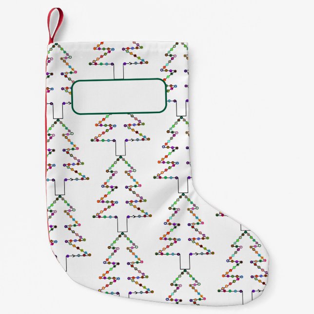 Customizable Christmas stocking. Small Christmas Stocking (Front)