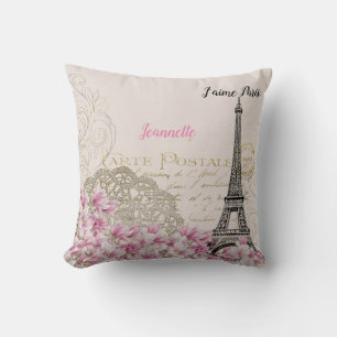 Customizable Classic Paris Motif  Cushion