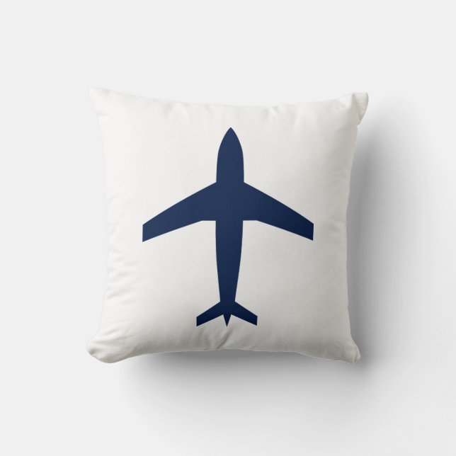 CUSTOMIZABLE COLOR Double Sided Aviation Aeroplane Cushion (Front)