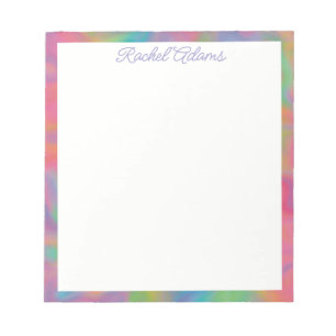 Customizable Colorful Splotches Notepad