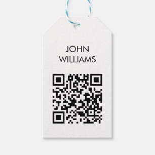 Customizable Company Exhibition Opening QR Code Gift Tags