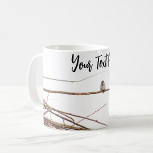 Customizable Contemporary White Bird Photography Coffee Mug