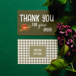 Customizable Cottage Jam and Preserves Thank You Business Card