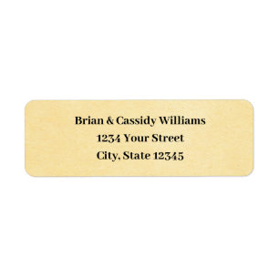 Customizable Cream Christmas Return Address Labels