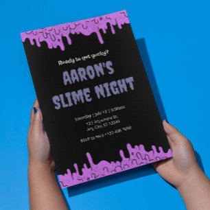 Customizable Creepy Slime Party Invitation