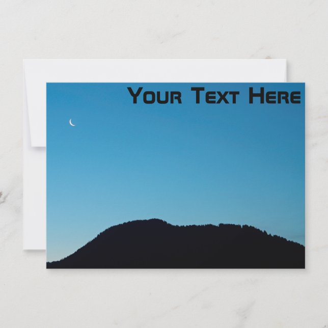 Customizable crescent moon Card (Front)