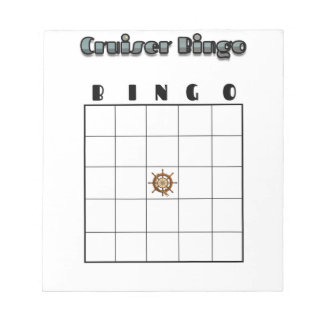 Customizable Cruise Bingo Board Notepad