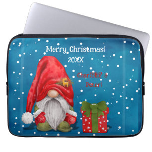 Customizable Cute Father Christmas  Laptop Sleeve