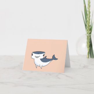 Customizable Cute Hammerhead Shark Holiday Card