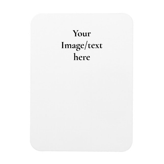 Customizable Design Template | Upload Your Own Art Magnet (Vertical)