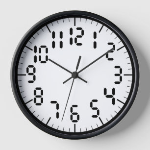 Customizable Digital Numbers Clock