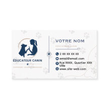 Customizable dog trainer business card