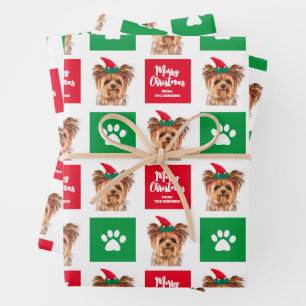 Customizable Dogs Christmas Wrapping Paper