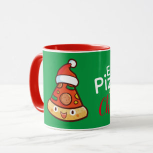 Customizable Eat Pizza for Christmas Mug