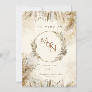Customizable Elegant Calligraphy Wedding Invitation