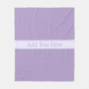 Customizable Elegant Light Lavender Purple Fleece Blanket