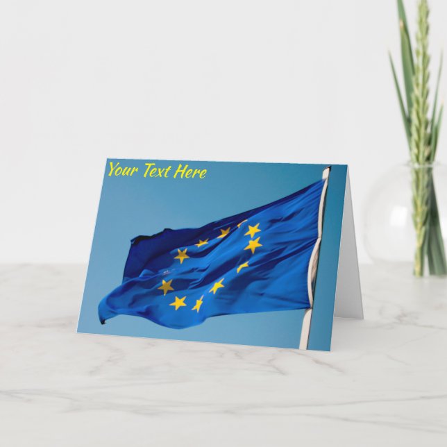 Customizable EU flag Card (Front)