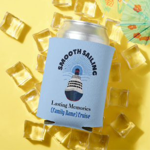 Customizable Family Cruise Vacation Smooth Sailing Can Cooler