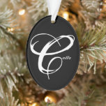 Customizable family name ornament<br><div class="desc">Customize ornament by changing name to suit you.

Front: 
“Catto”

Back: 
“Live
Laugh
Love”</div>