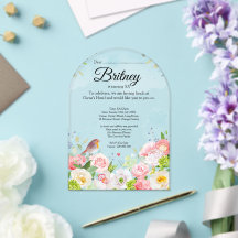 Customizable Female Birthday Invitation – Clear