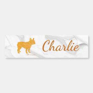 Customizable French Bulldog Pastel Bumper Sticker