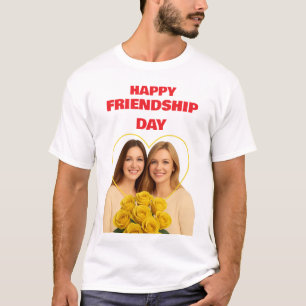 Customizable Friendship Day Design–Add Photo,names T-Shirt