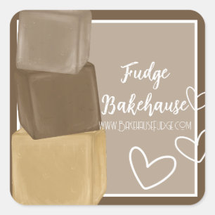 Customizable Fudge Business Sticker