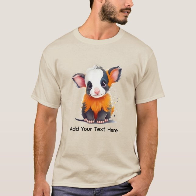 Customizable Funny Baby Cow T-Shirt (Front)