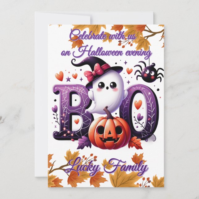 Customizable Funny Halloween card (Front)
