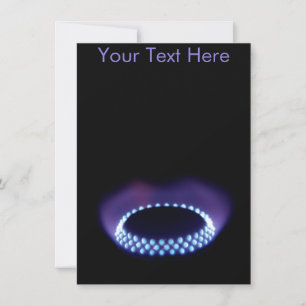 Customizable gas flame card