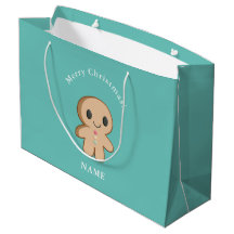 Customizable Gingerbread person Gift Bag