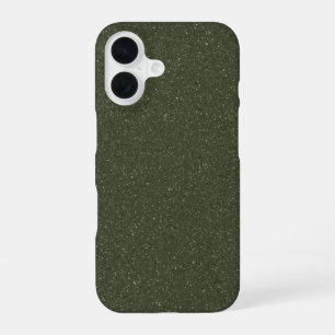 Customizable Glitter Moss iPhone 16 Case
