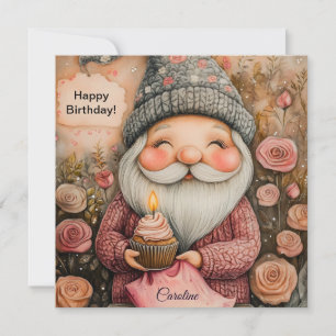 Customizable Gnome Birthday Design