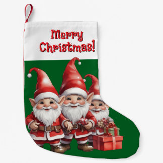 Customizable Gnomes Christmas Stocking