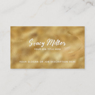 Customizable Gold Business Cards
