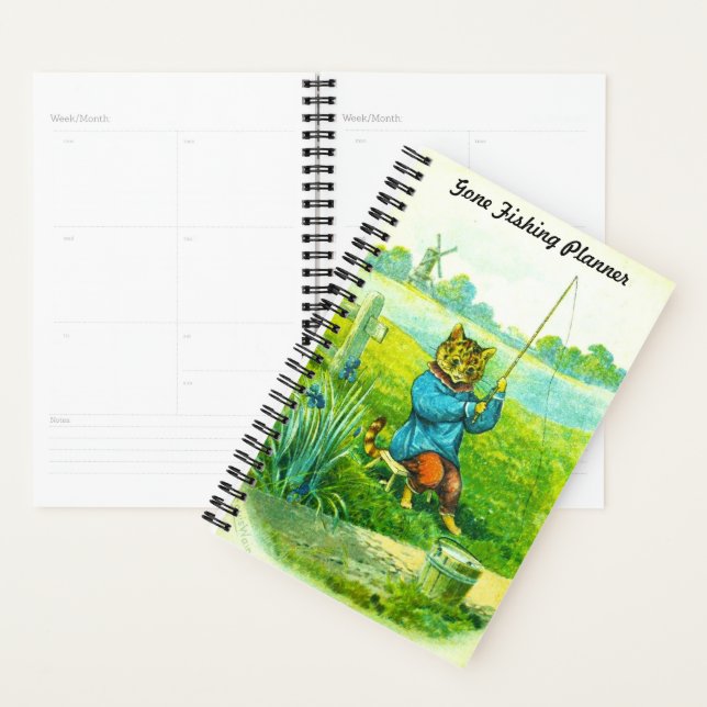 Customizable Gone Fishing Planner (Display)