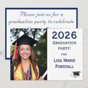 Customizable Graduation  Invitation