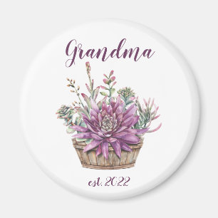 CUSTOMIZABLE Grandma Date - First time Grandma Cof Magnet