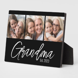 Customizable Grandma Established Year 3 Picture Plaque