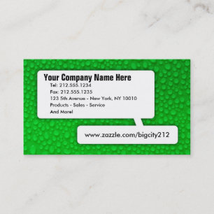 CUSTOMIZABLE Green Business Card