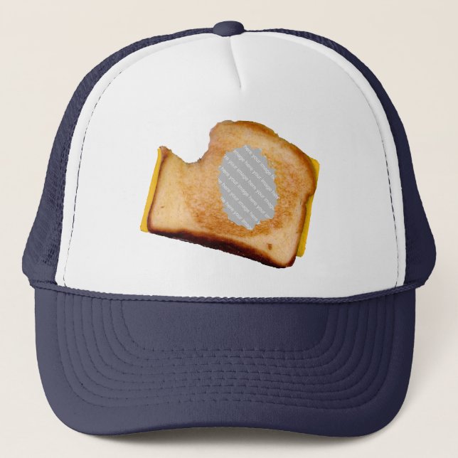 Customizable Grilled Cheese Sandwich Trucker Hat (Front)
