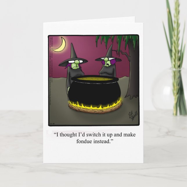 Customizable Halloween Humor Greeting Card (Front)
