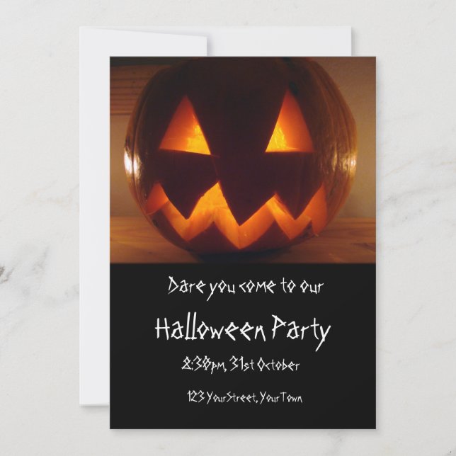 Customizable Halloween Party Invitation (Front)