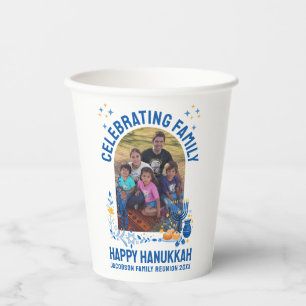 Customizable HANUKKAH FAMILY REUNION Paper Cups
