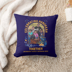 Customizable HANUKKAH FAMILY REUNION Souvenir Cushion