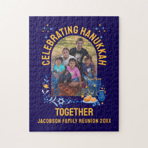 Customizable HANUKKAH FAMILY REUNION Souvenir Jigsaw Puzzle