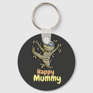 Customizable Happy Mummy Key-Chain Key Ring