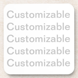 Customizable Hard Plastic Coaster