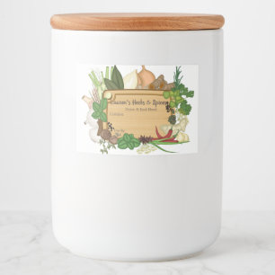 Customizable Herbs & Spices Labels